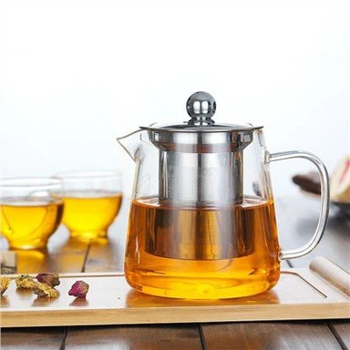 Théière en verre de 550 ml avec infuseur