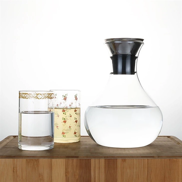 Hot Cold Tea Juice Coffee Glass Water Jug--1000ml High Borosilicate Heat-resistant Glass Water Jug